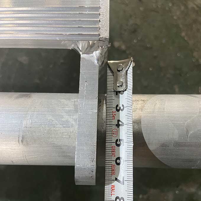 Scala di impalcature Ringlock in alluminio 2,4 m*1,5 m di altezza