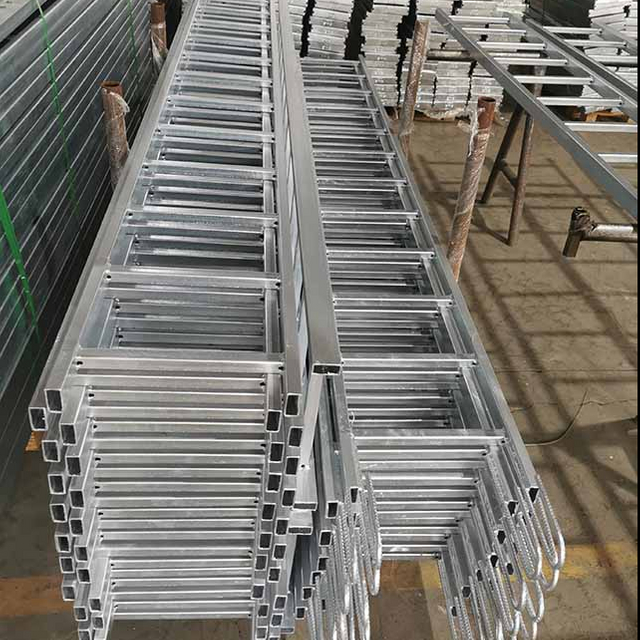 Scala scimmia in acciaio dritta per impalcature HDG