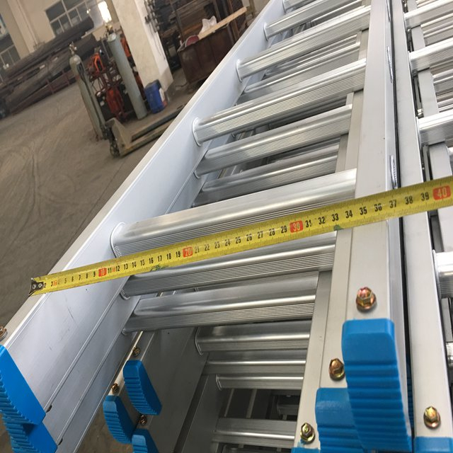 Materiale da costruzione della scala dritta in alluminio di impalcatura